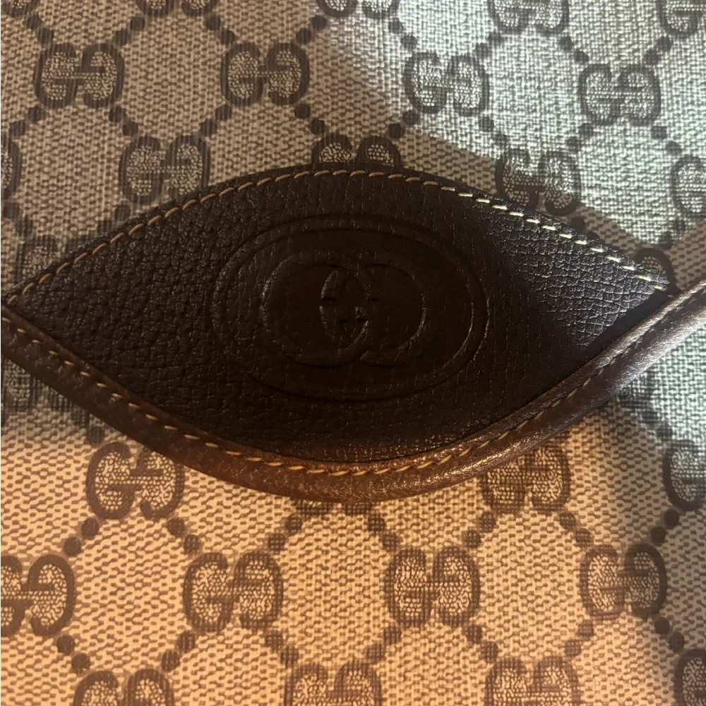 Gucci Monogram Canvas Leather Portfolio Vintage Laptop Bag - Picture 14 of 17